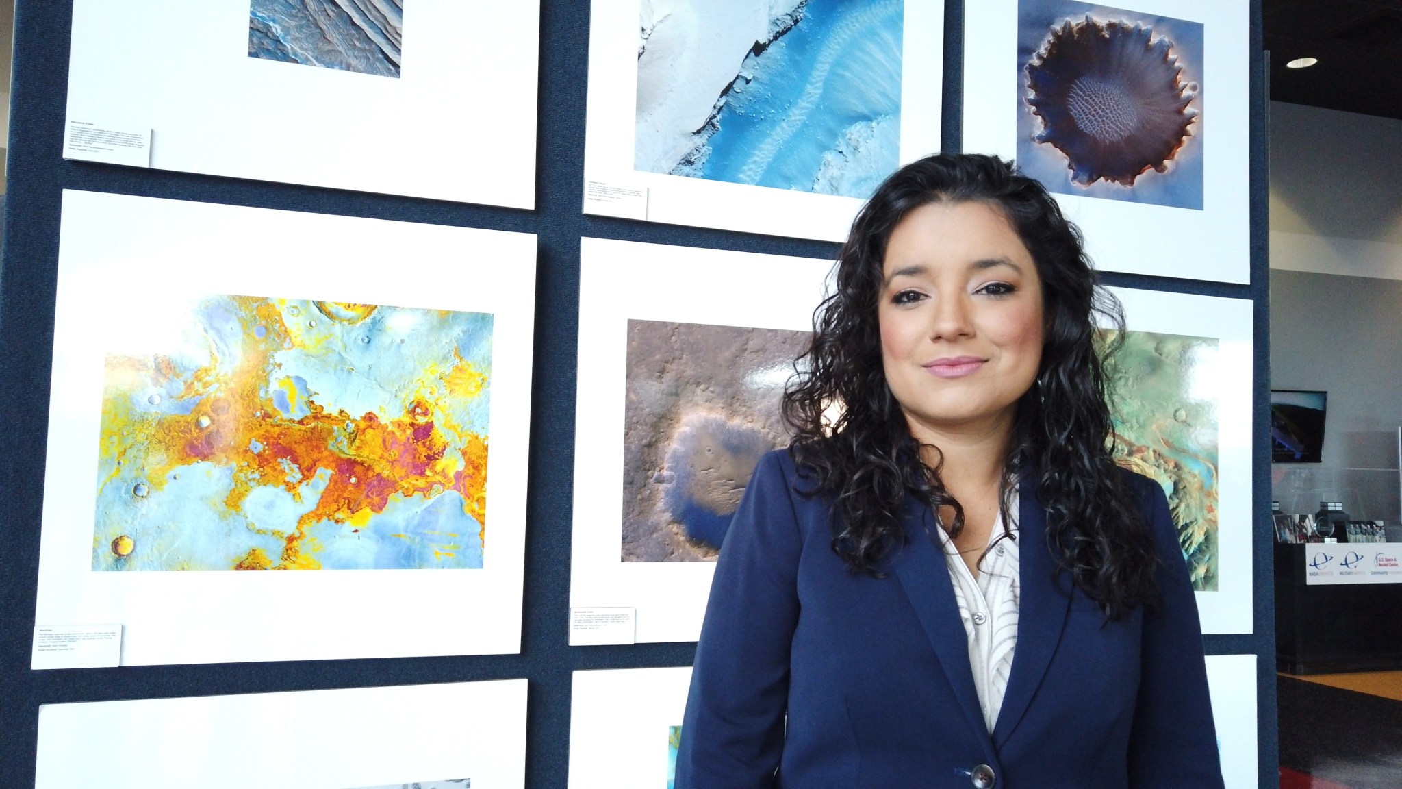 Marshall researcher Africa Flores, who in October 2020 was named Geospatial Woman Champion of the Year.