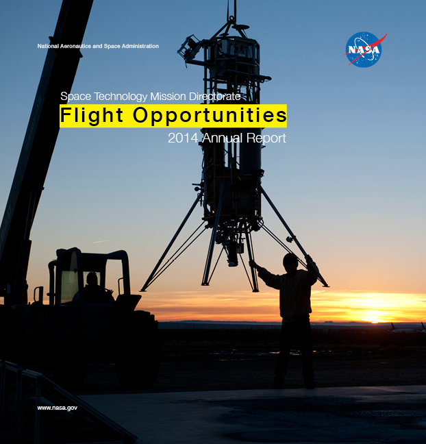 Cover of the Flight Opportunities 2014 annual report