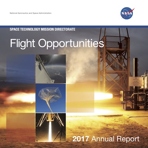 Cover of Flight Opportunities 2017 Annual Report