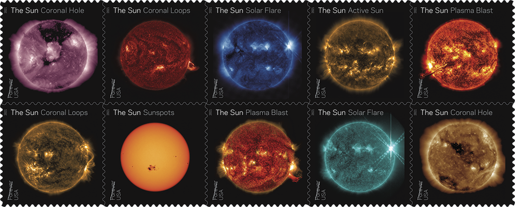 Image of SDO Sun stamps