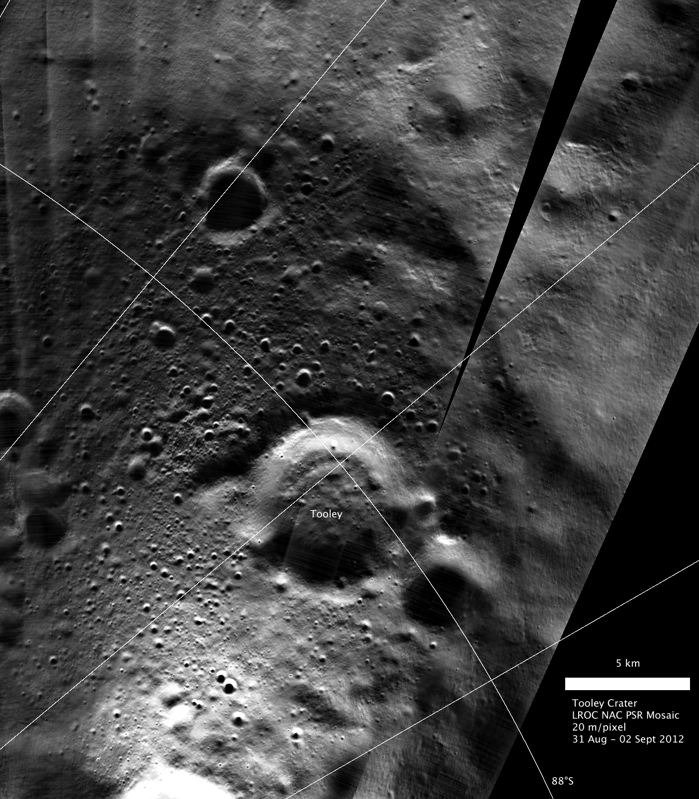 composite image of lunar crater