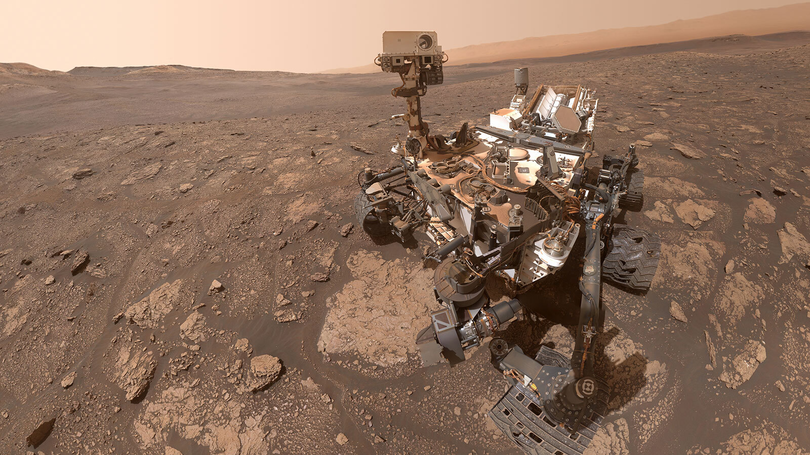 Curiosity's Selfie at the 'Mary Anning' location on Mars
