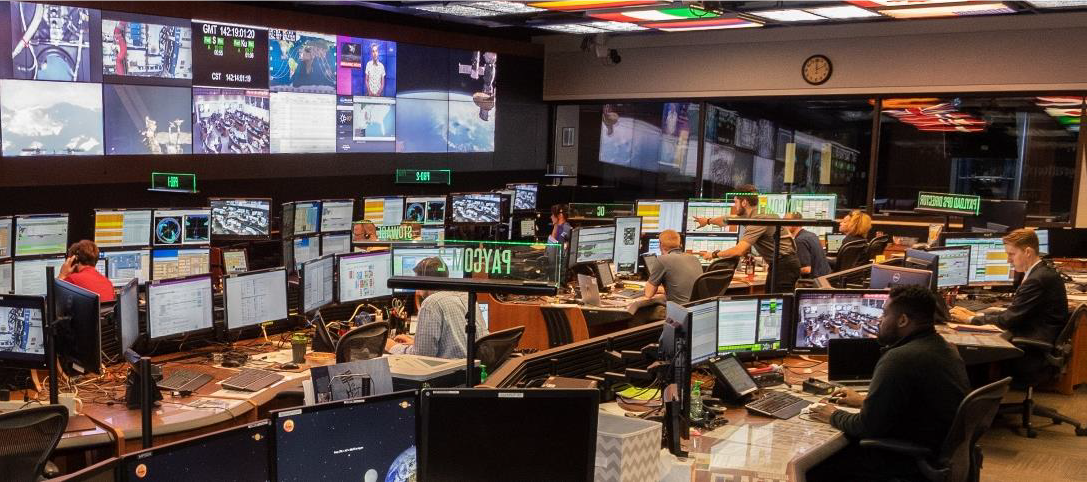 The Payload Operations Integration Center at NASA’s Marshall Space Flight Center on March 15, 2020. 