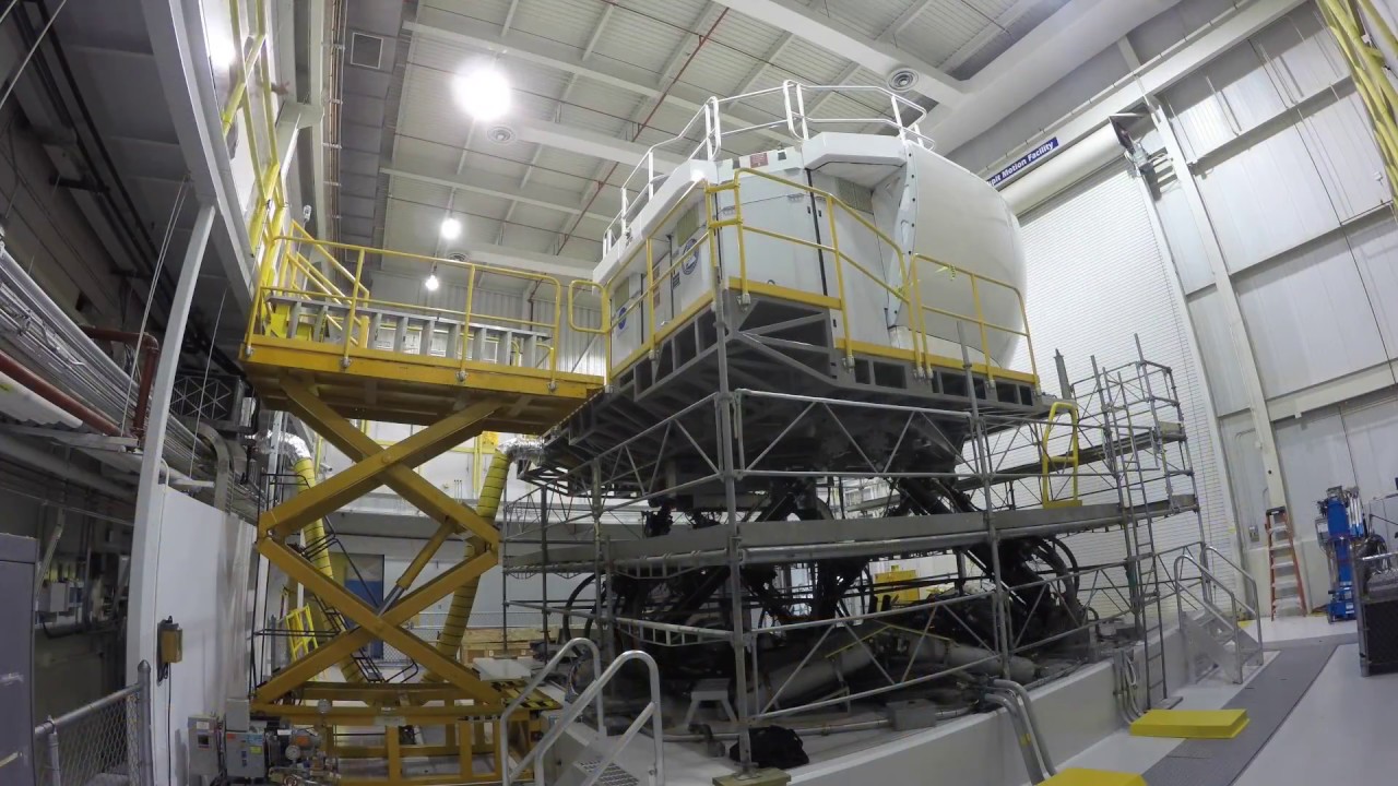 View of the Cockpit Motion Facility at Langley Research Center