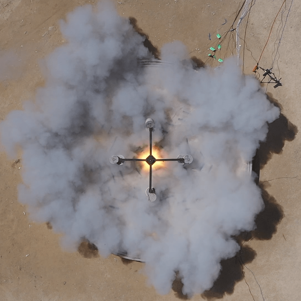 A team of students from colleges and universities across the United States – members of the Artemis Generation – tested a 3D printed launch and landing pad to see how it holds up to a hot rocket engine March 6 at Camp Swift in Bastrop, Texas.