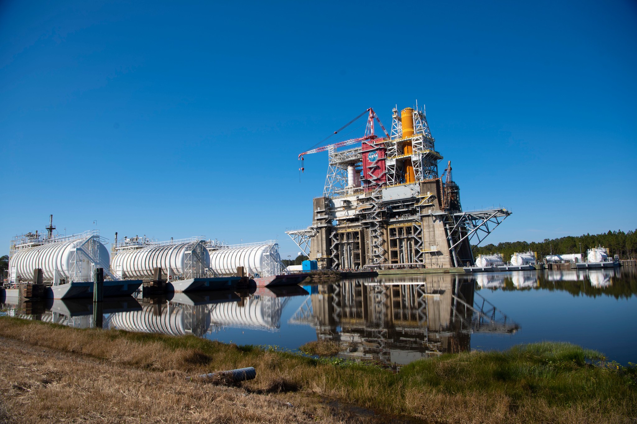 NASA test teams at the agency’s Stennis Space Center are preparing for a second Green Run hot fire test.