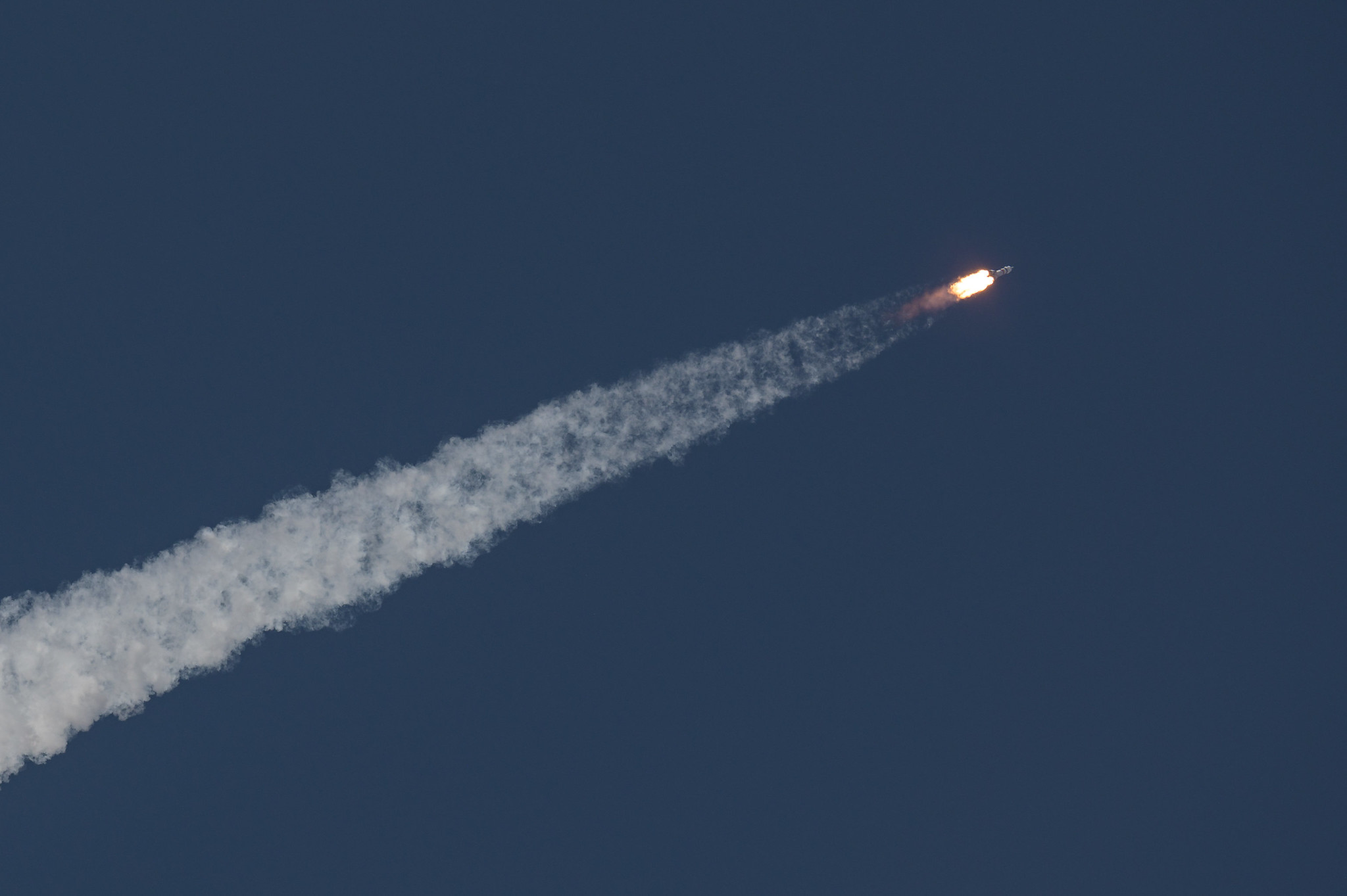 The Soyuz MS-18 rocket is launched from the Baikonur Cosmodrome in Kazakhstan