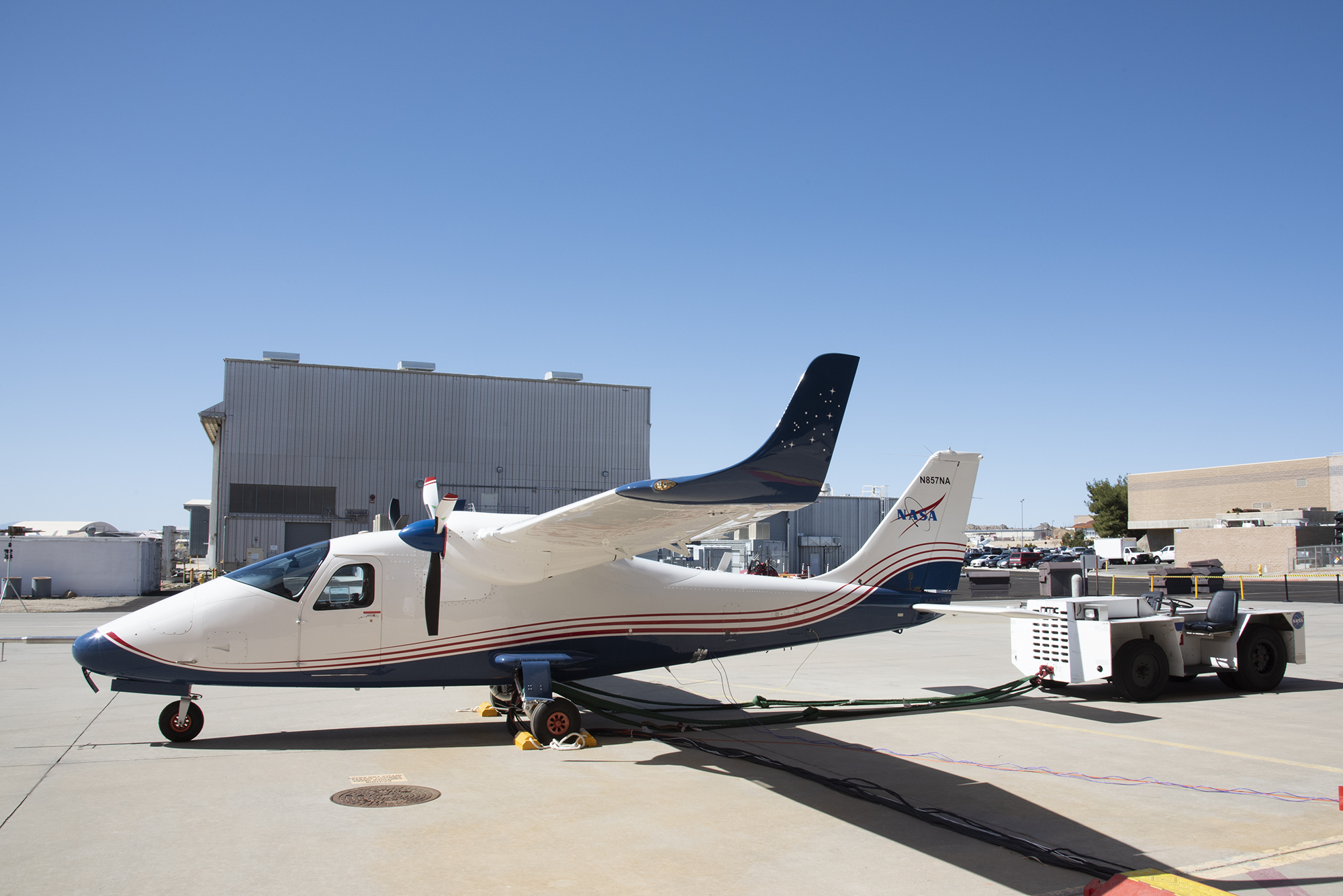 NASA's all-electric X-57 Maxwell aircraft under goes high-voltage ground testing 