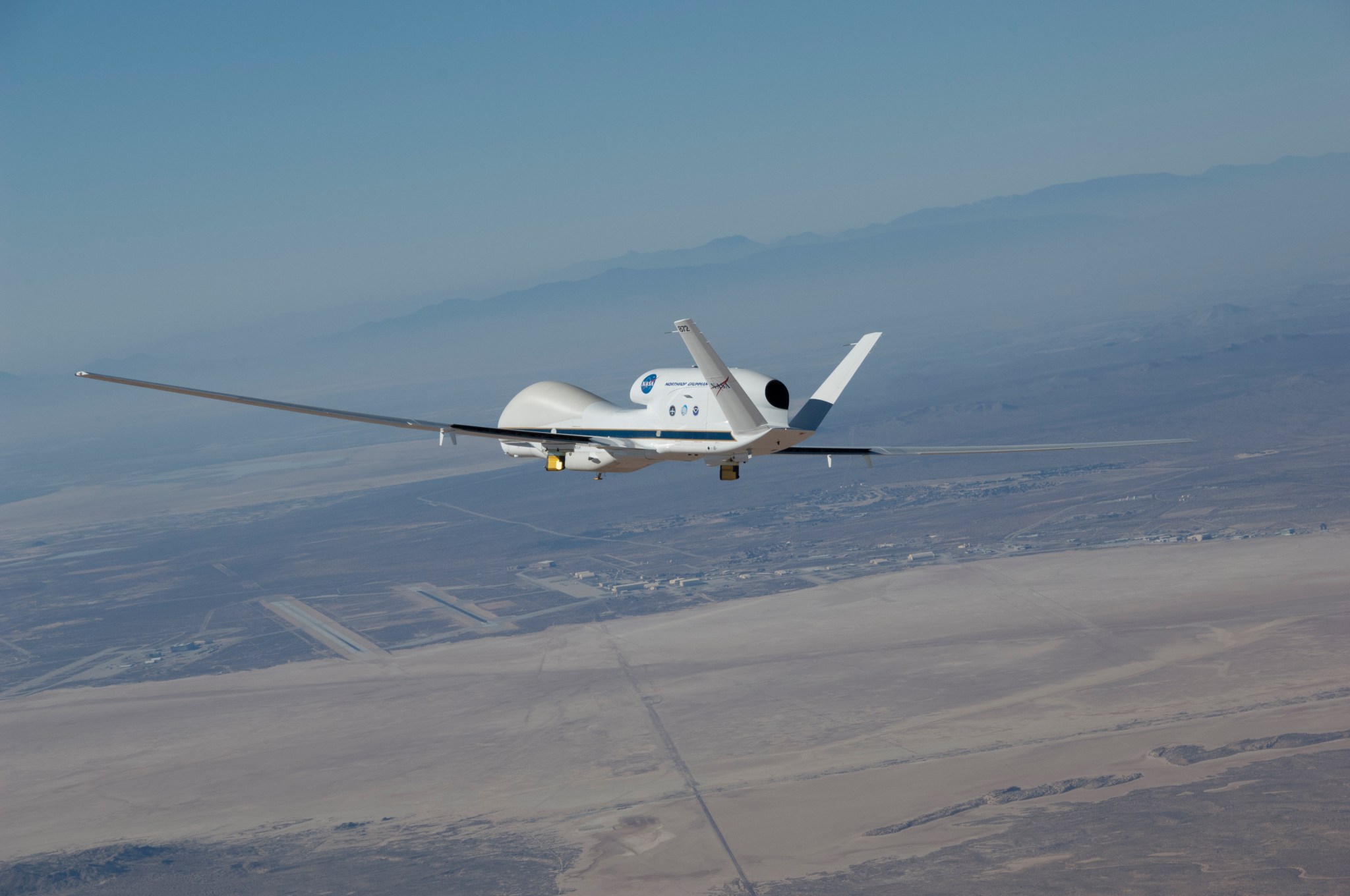 Global Hawk in flight