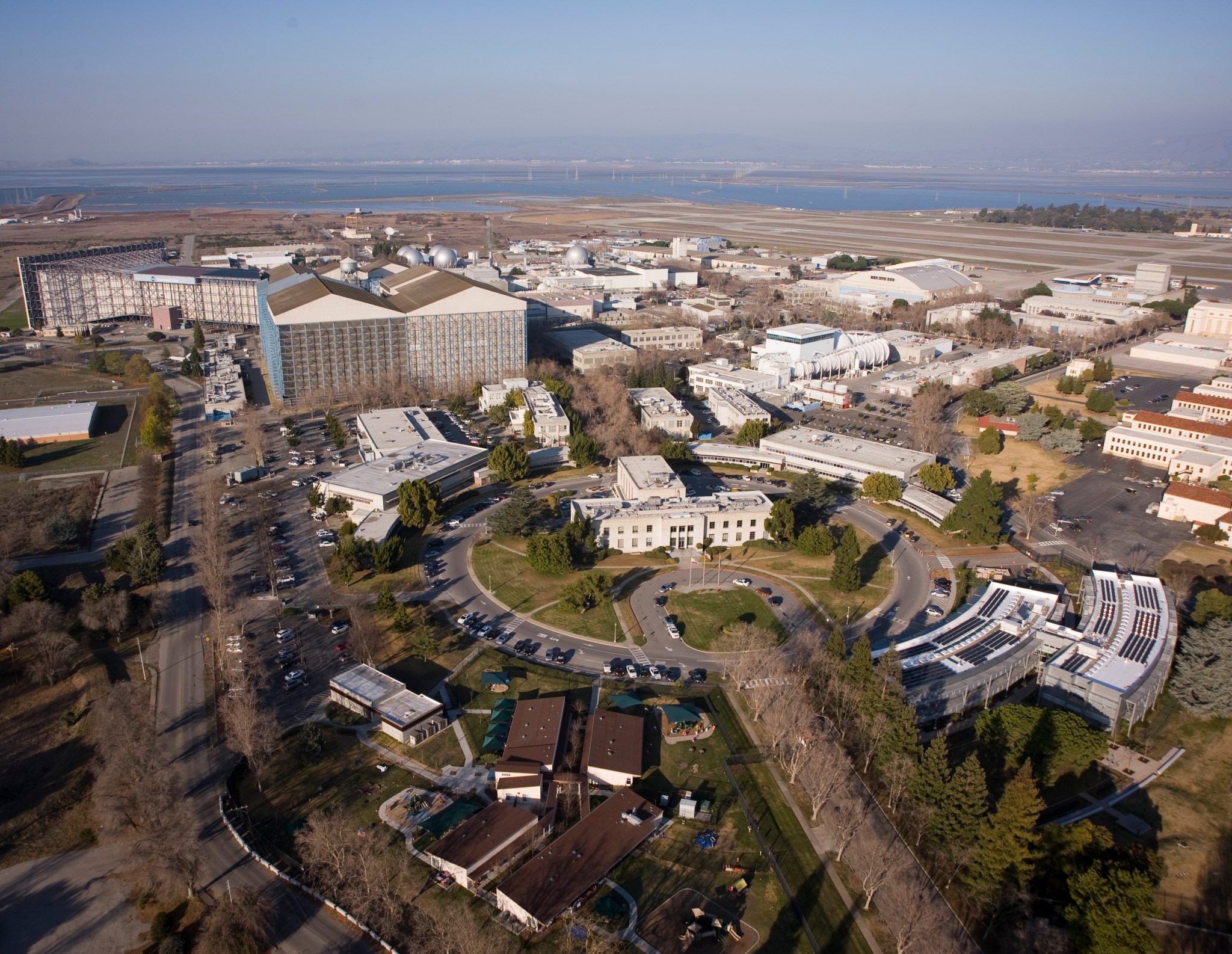 Aerial view of NASAs Ames Research Center