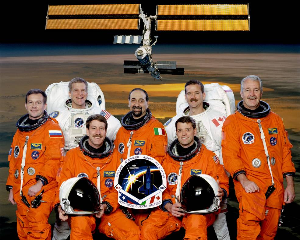 iss20 sts 100 6 crew photo