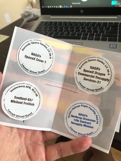 NASA's Virtual Passport stams