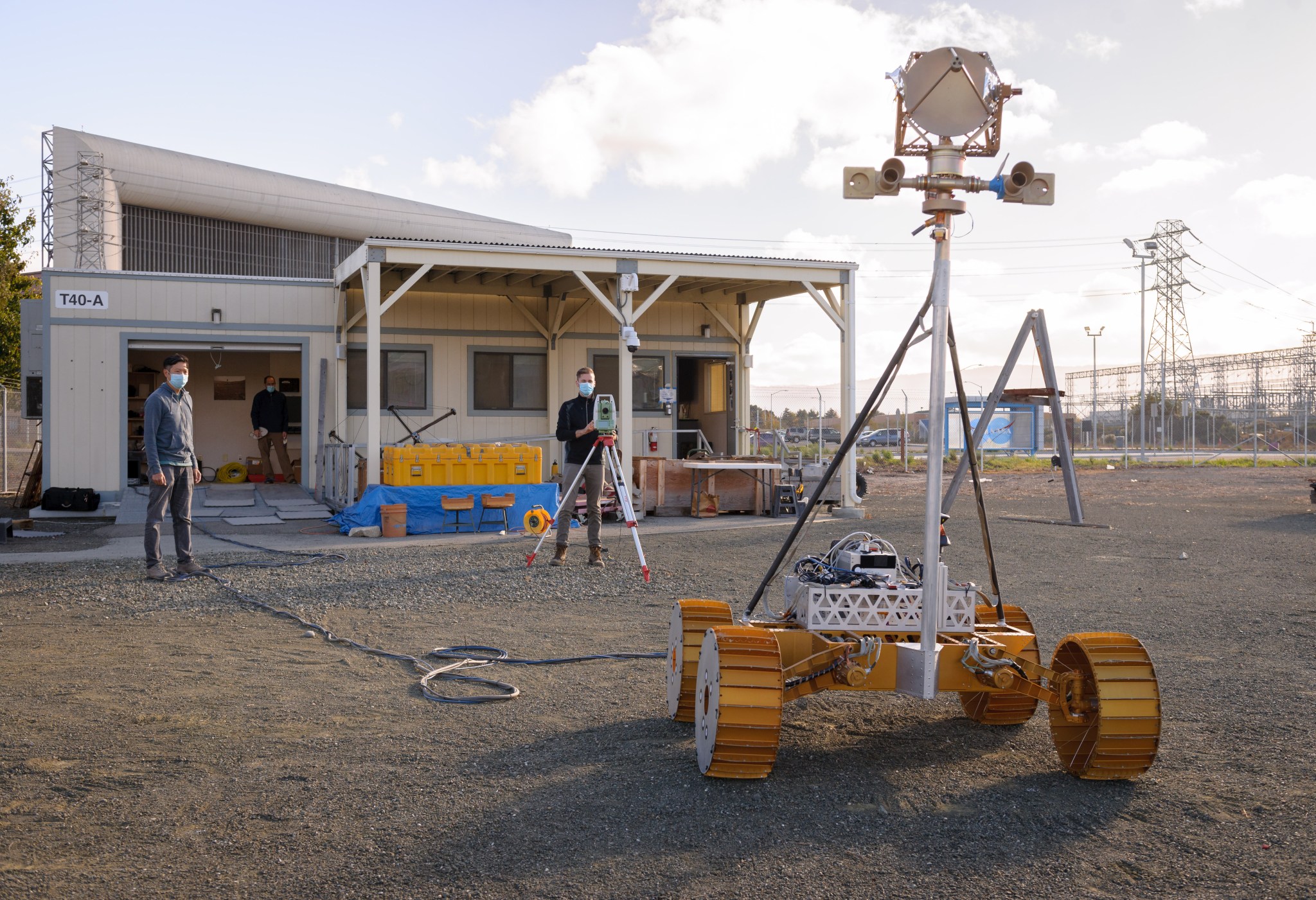 Engineers test a stripped-down, engineering prototype of NASA’s Volatiles Investigating Polar Exploration Rover, or VIPER
