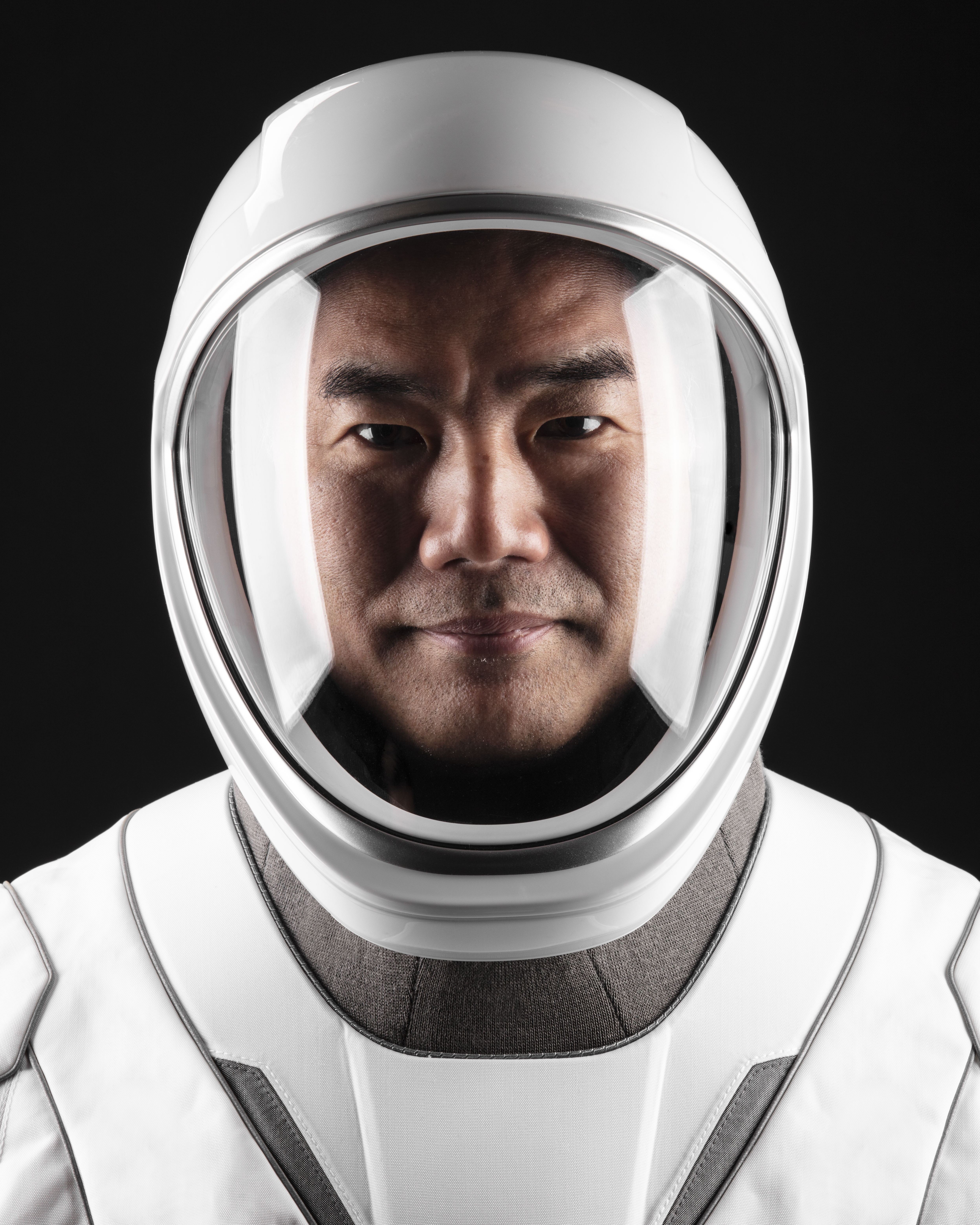 NASA's SpaceX Crew-1 Mission Specialist Soichi Noguchi is photographed in his SpaceX spacesuit.