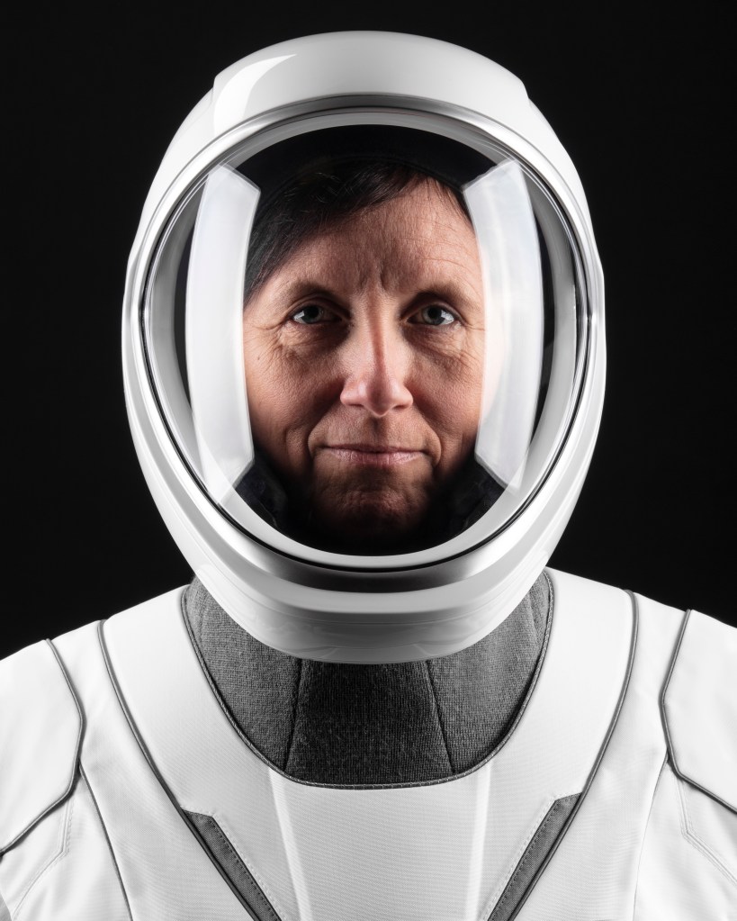 NASA's SpaceX Crew-1 Mission Specialist Shannon Walker is photographed in her SpaceX spacesuit.