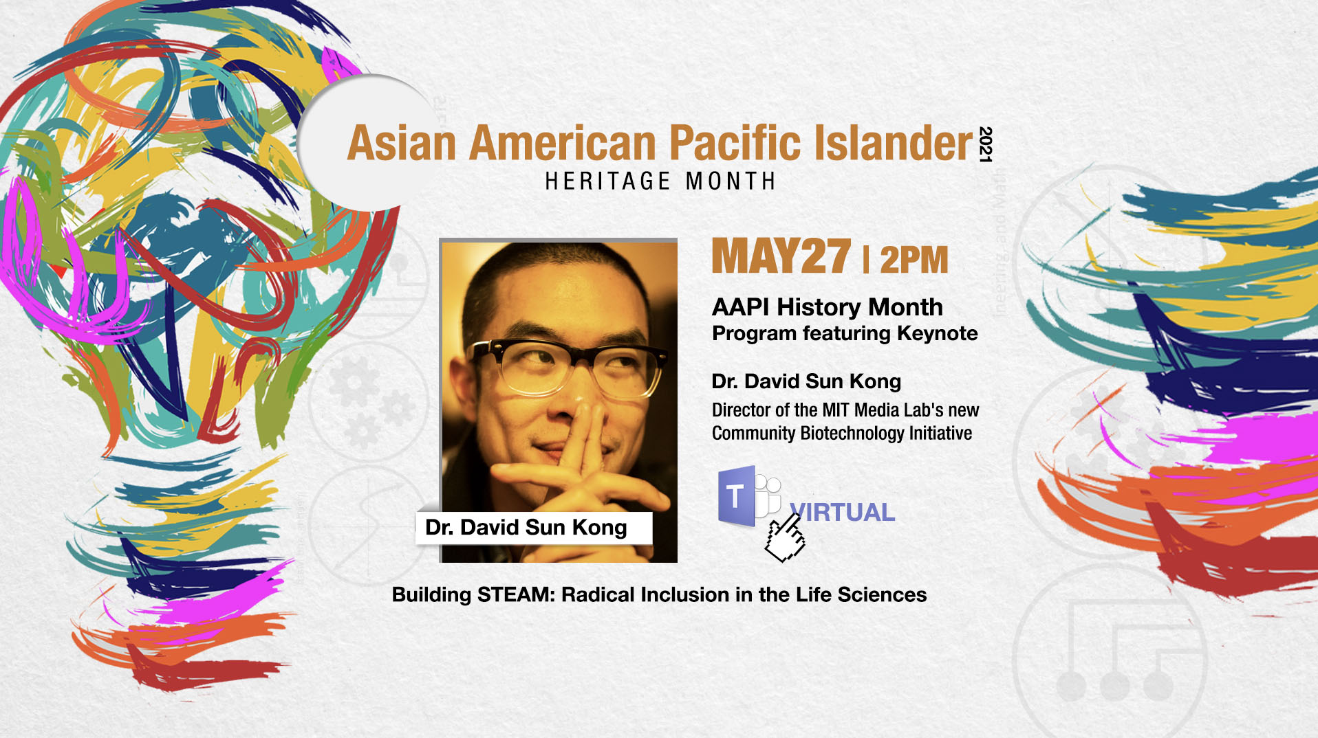 Asian American Pacific Islander Heritage Month May 27, 2021 event graphic 