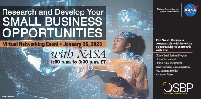 NASA OSBP Hosted Virtual Industry-Specific Networking Opportunity