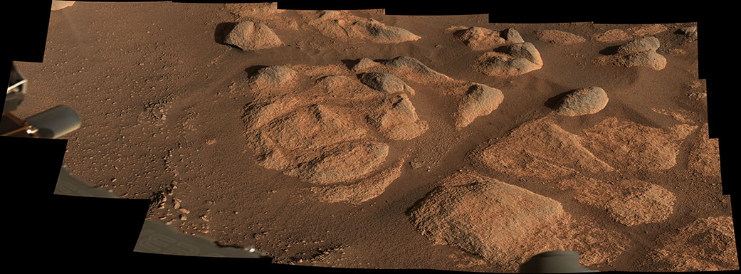 NASA’s Perseverance rover viewed these rocks with its Mastcam-Z imager