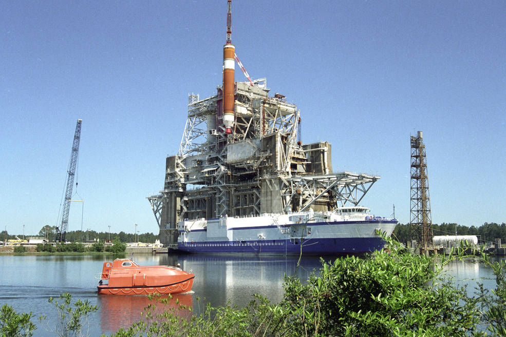 A Delta IV common booster core 