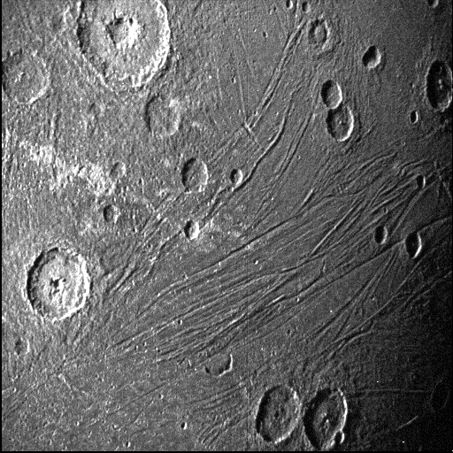 Dark side of Ganymede