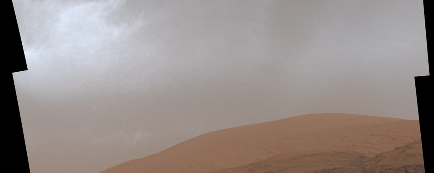 NASA’s Curiosity Rover Captures Shining Clouds on Mars