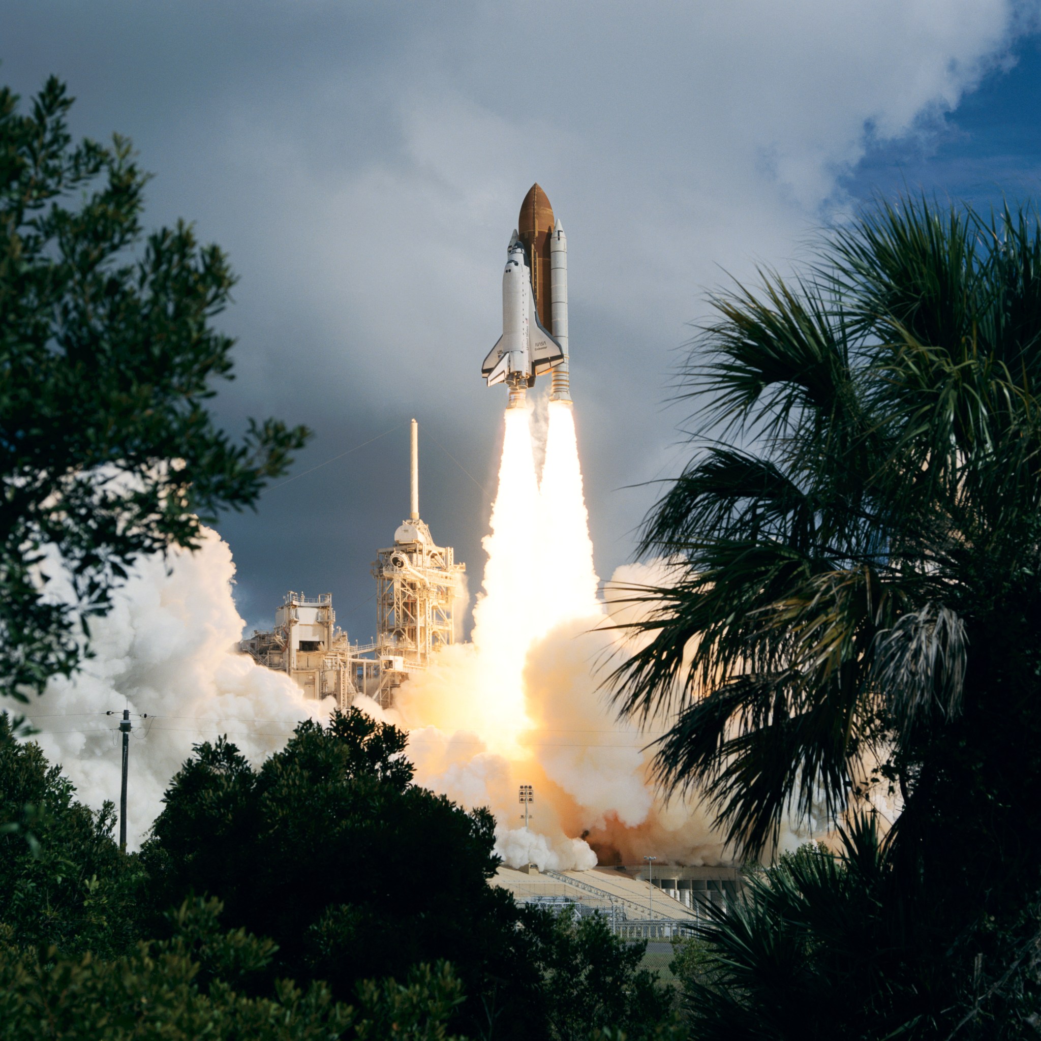 Space shuttle Endeavour, mission STS-57, launches from NASA’s Kennedy Space Center on a nine-day mission. 