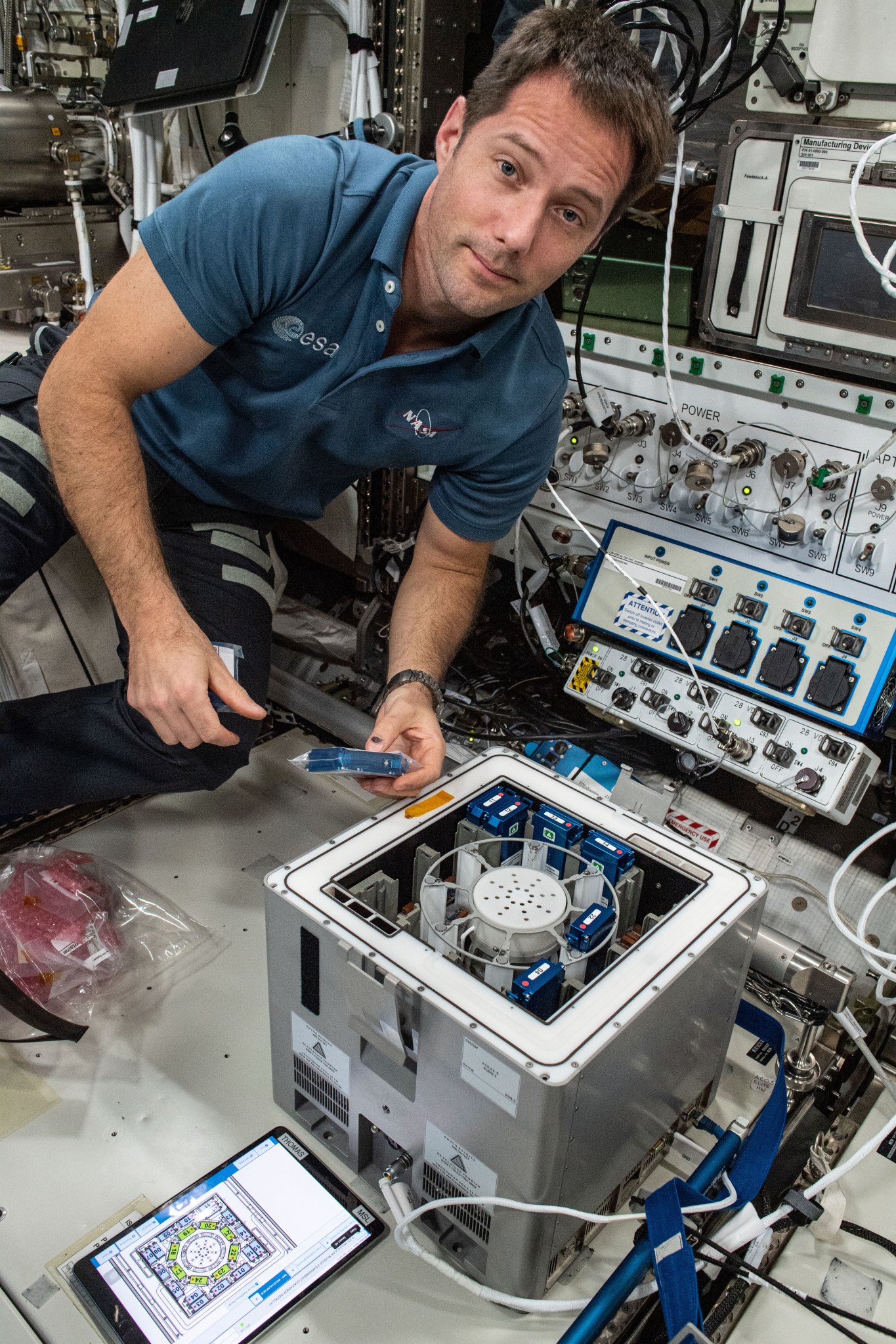 image of astronaut with hardware