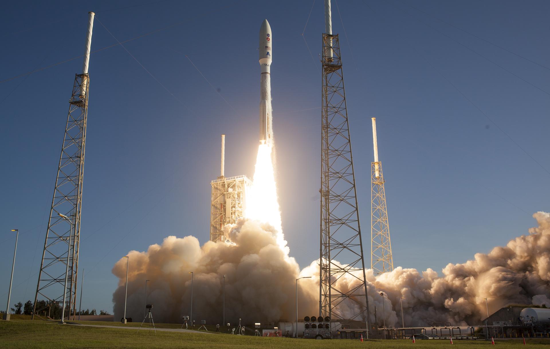 A United Launch Alliance Atlas V rocket with NASA’s Mars Perseverance rover onboard