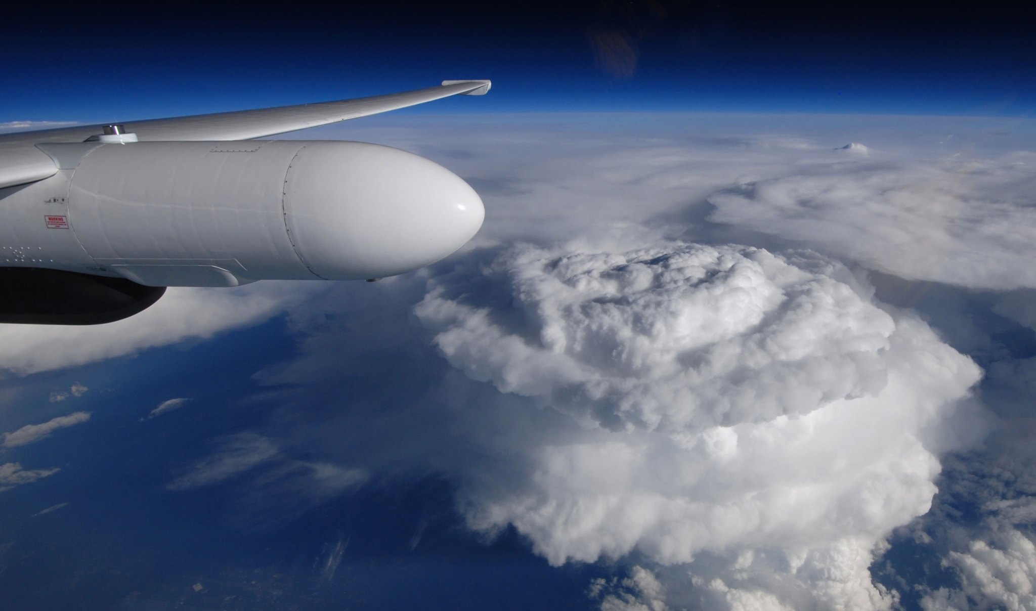 A storm system over North Carolina was the focus of a May 2014 flight by NASA's ER-2.