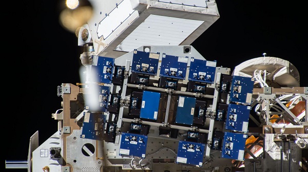 image of experiment hardware on space station exterior
