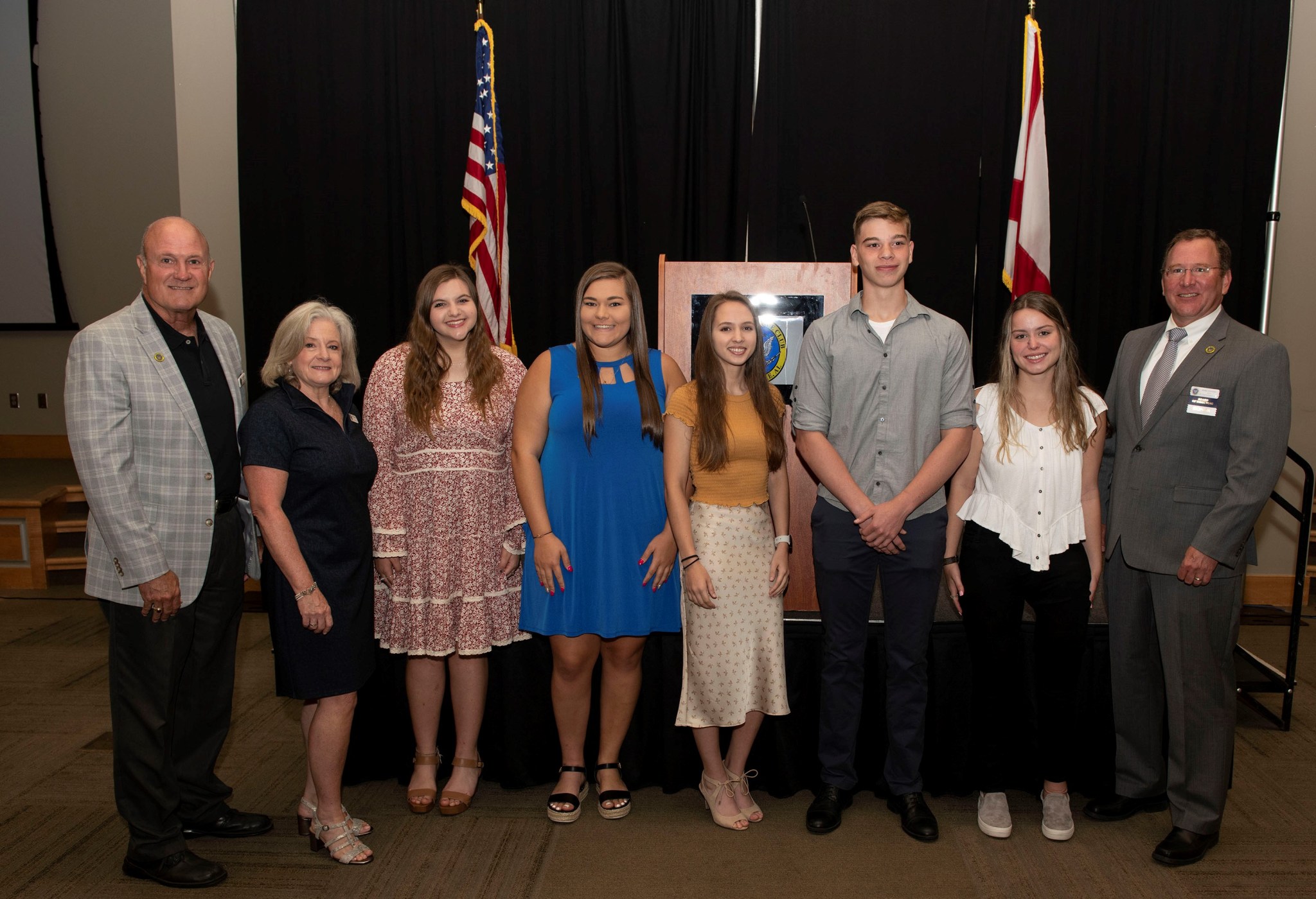 Marshall Association scholarship winners.