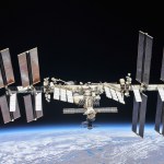 International Space Station with Earth in the background
