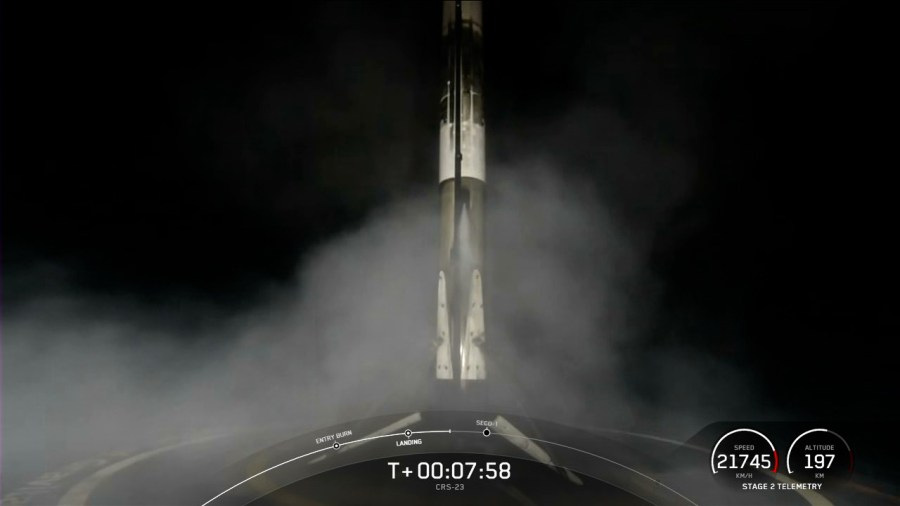 SpaceX Falcon 9 rocket first stage landing