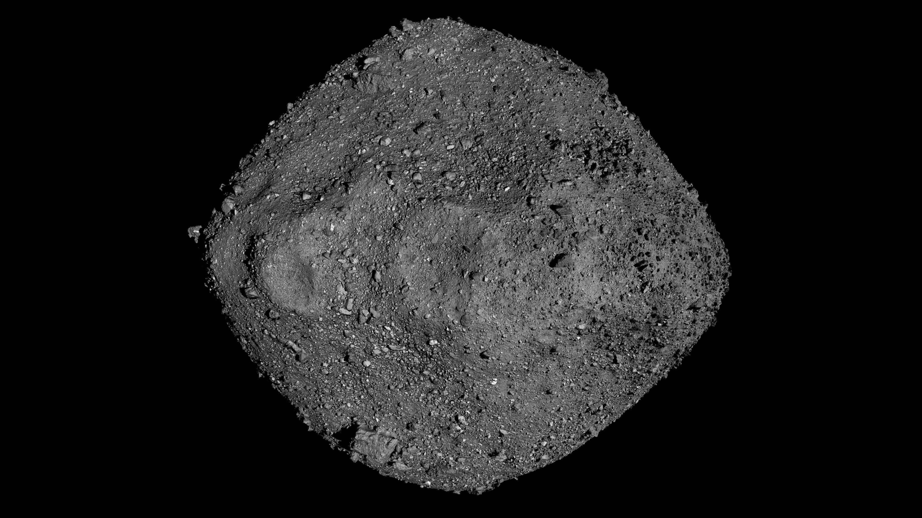 This mosaic of Bennu was created using observations made by NASA's OSIRIS-REx spacecraft that was in close proximity to the asteroid for over two years.