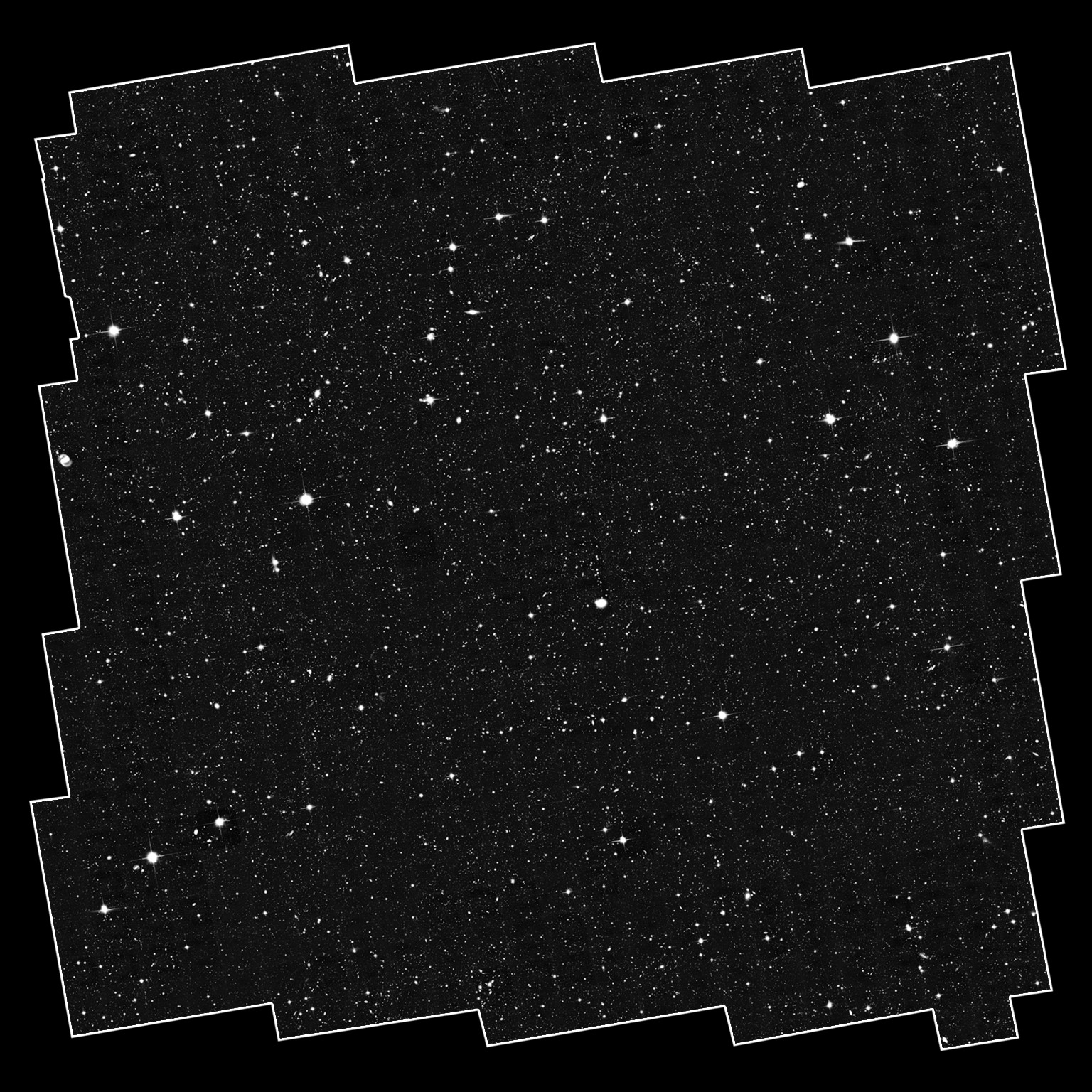 This sea of galaxies is the complete, original COSMOS field from the Hubble Space Telescope’s Advanced Camera for Surveys (ACS).