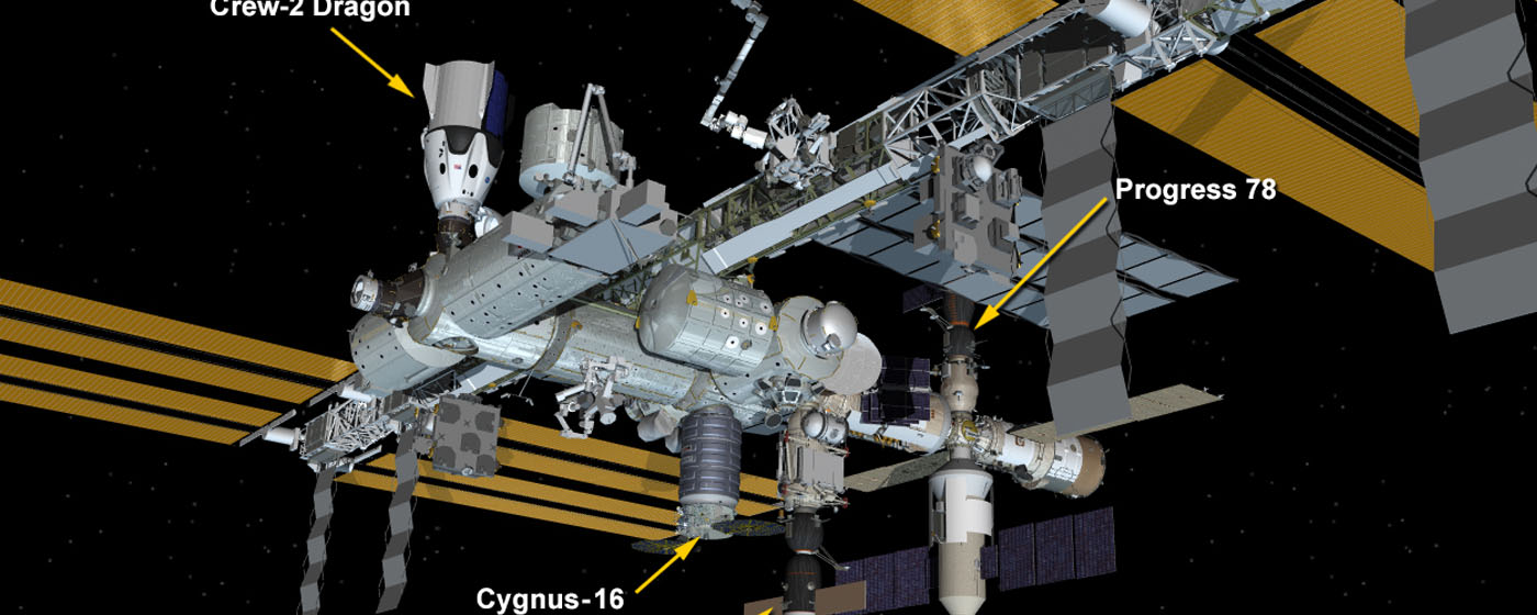 Cygnus Installed on Space Station's Unity Module for Cargo Transfers