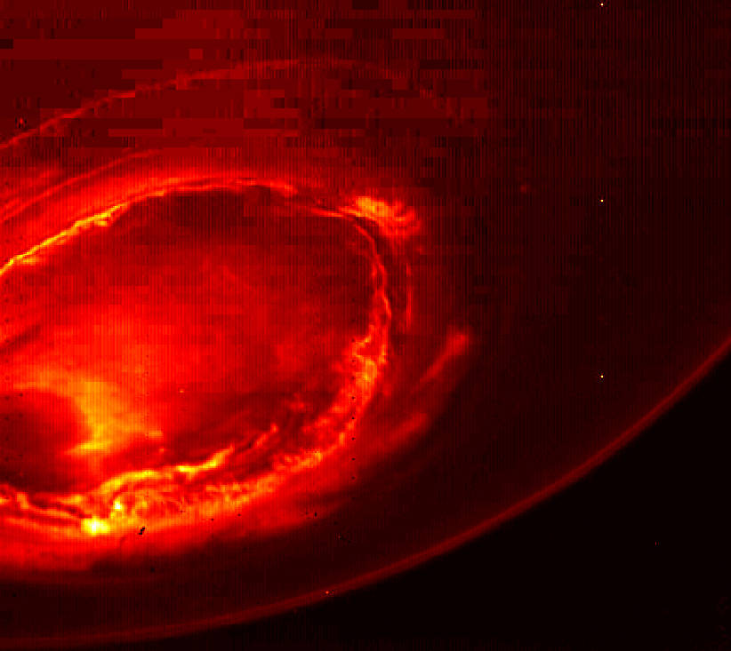 Juno 9 view of jupiters southern lights