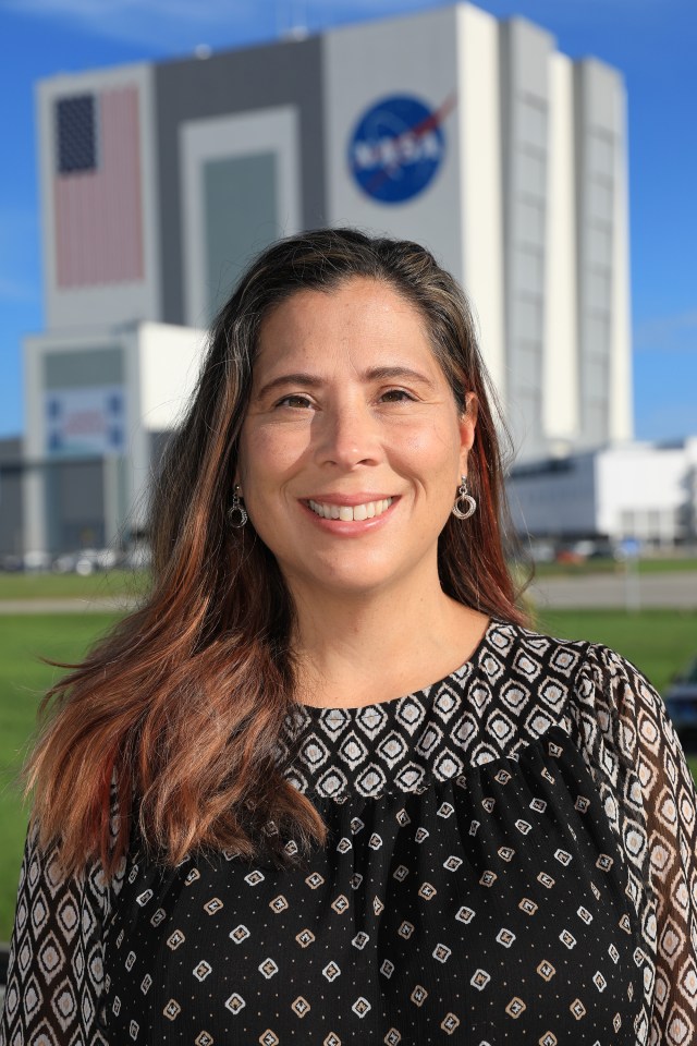 Photo of Liliana Villarreal, operations flow manager in Exploration Ground Systems at NASA's Kennedy Space Center in Florida.
