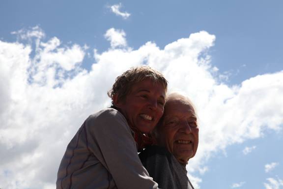 The two of us in the Andes, at Laguna Negra in 2014. I was coming after of the water (hence the hair) after one of the last dives during the NASA/PSAR-funded Lake Lander Project