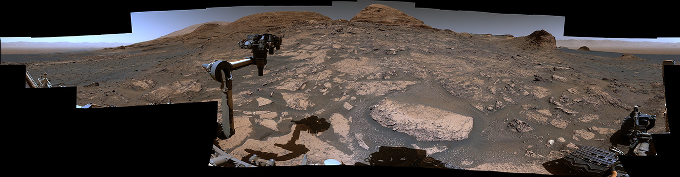 360-degree view of Mars on July 3, 2021