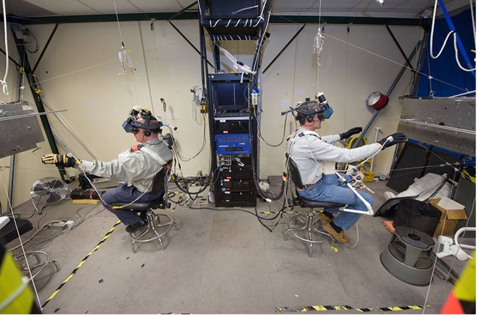 Virtual reality to train new astronauts. 