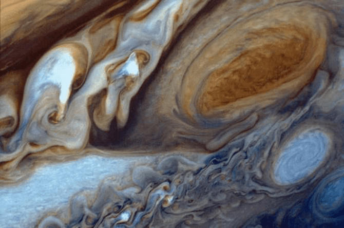 Image of Jupiter’s Giant Red Spot, taken on March 5th, 1979.