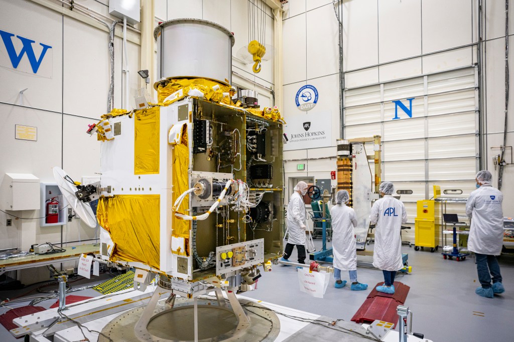 
			DART Gets Its Wings: Spacecraft Integrated with Innovative Solar Array Technology and Camera - NASA			