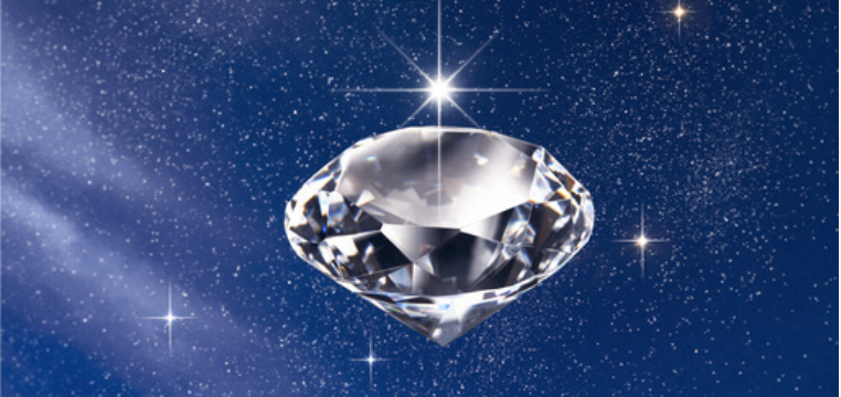 fictional diamond in space