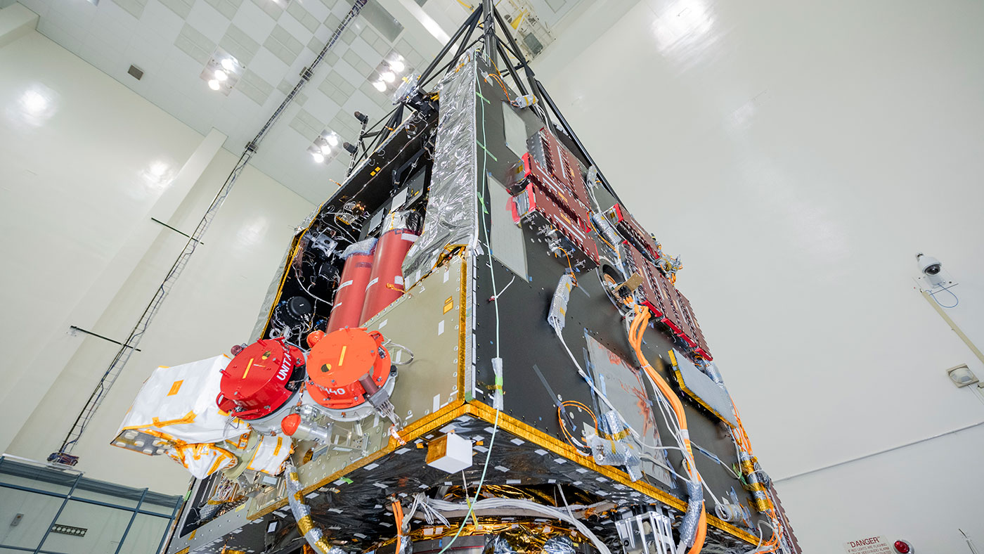 NASA’s Psyche spacecraft is photographed in July 2021