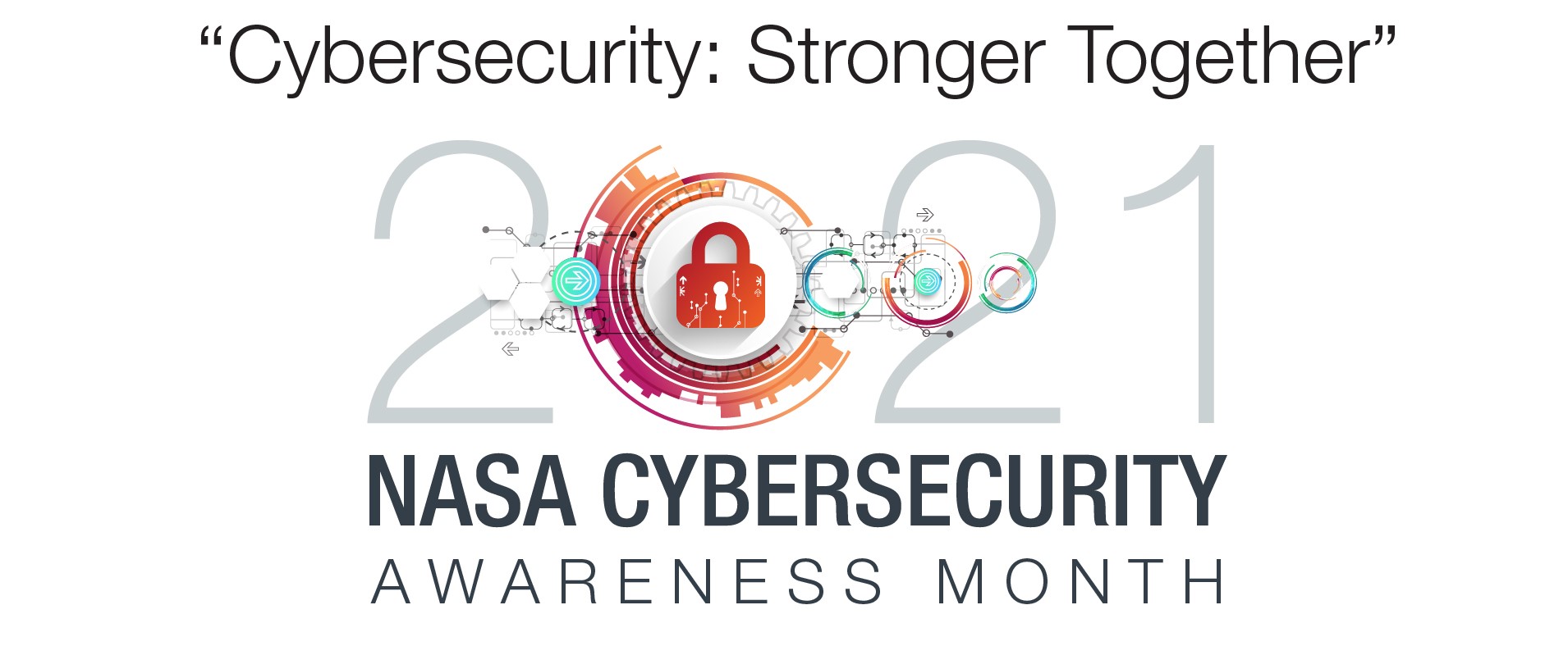 NASA Cybersecurity Awareness Month graphic.