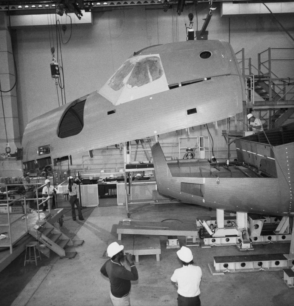 enterprise rollout under construction_downey nov 25 1975