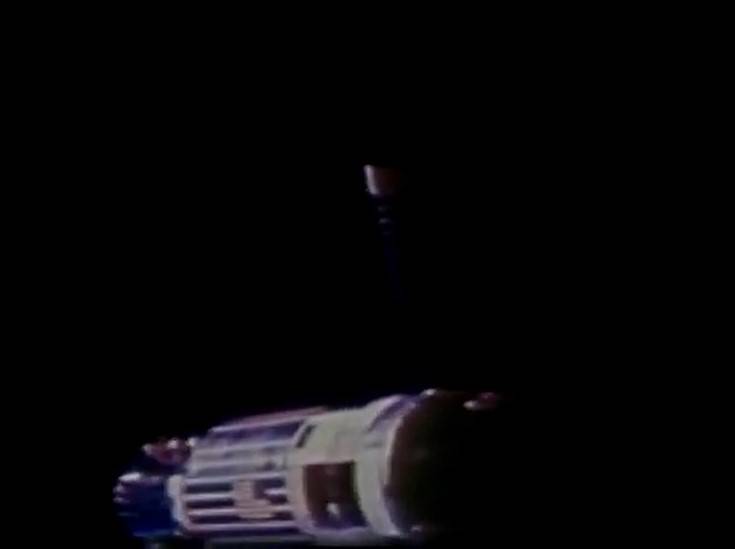 gemini xi 10 agena before docking from film