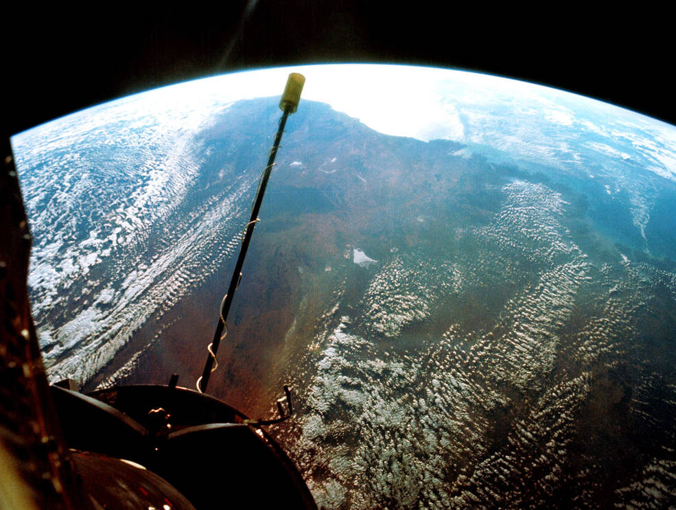 western australia from 850 miles up