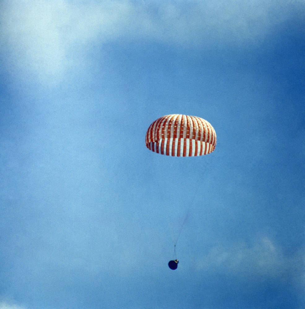 descent on parachute